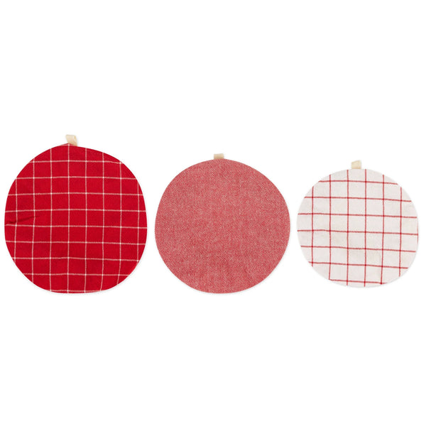 Design Imports Red Cider Dish Covers