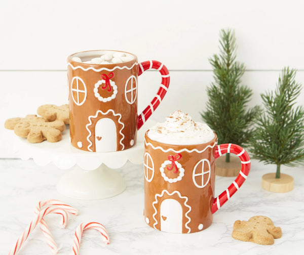 Design Imports Gingerbread House Mug