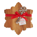 Design Imports Snowflake Man Cutting Board Gift Set