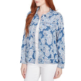 Ruby Rd. Womens Paisley Print Tencel Jacket