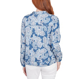 Ruby Rd. Womens Paisley Print Tencel Jacket