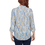 Ruby Rd. Womens Roll Tab 3/4 Sleeve Top