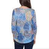 Ruby Rd. Womens 3/4 Sleeve Knit Top