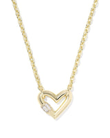 Kendra Scott Emery Heart Gold Short Pendant Necklace