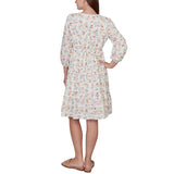 Ruby Rd. Womens Embroidered Floral Peasant Dress