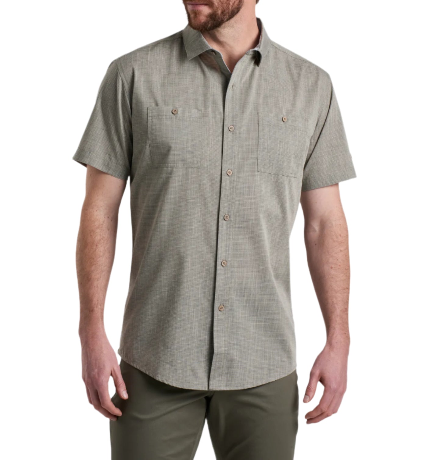KÜHL Mens Karib Stripe Short Sleeve Shirt