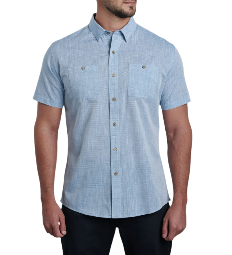 KÜHL Mens Karib Stripe Short Sleeve Shirt