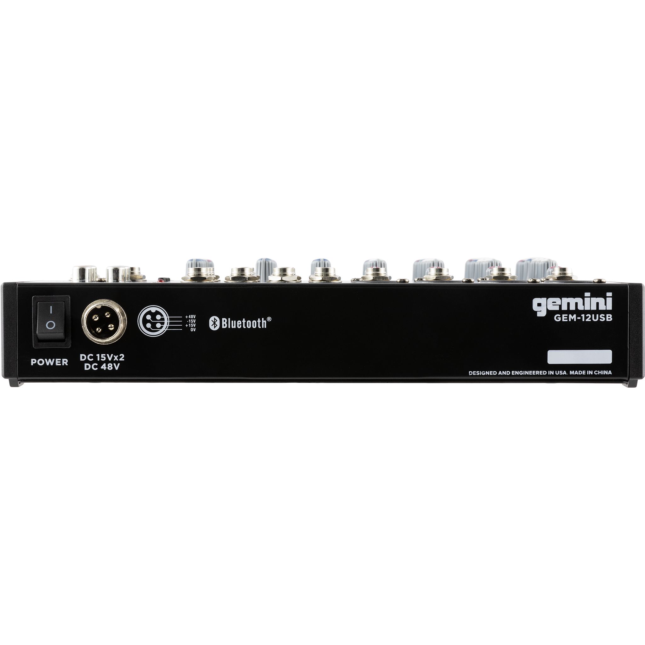 Gemini Compact 12 Channel USB and Bluetooth Mixer