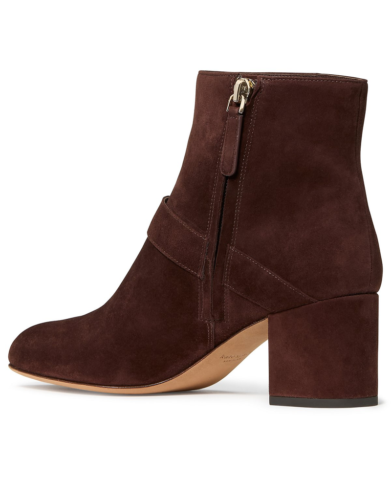 Kate Spade Womens Spade Flower Block Heel Ankle Booties