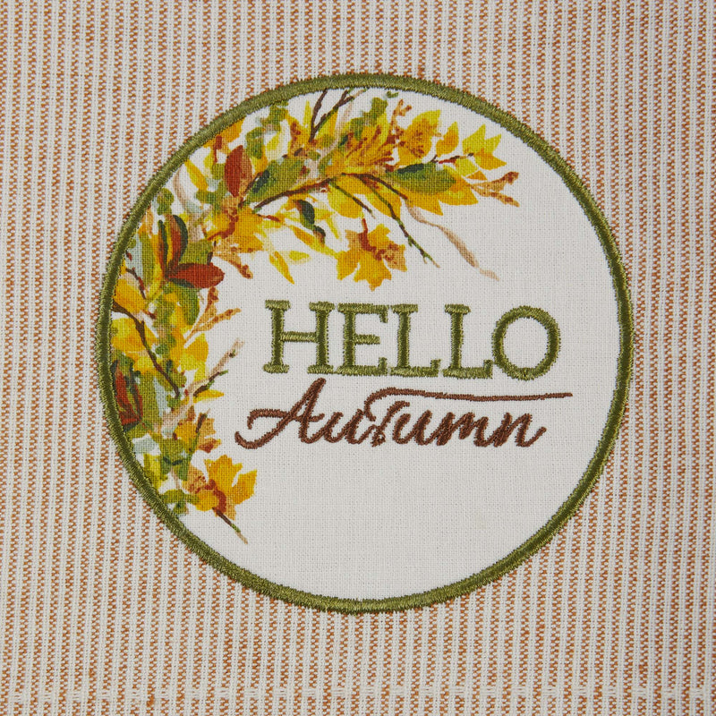 Design Imports Hello Autumn Embellished Dishtowel