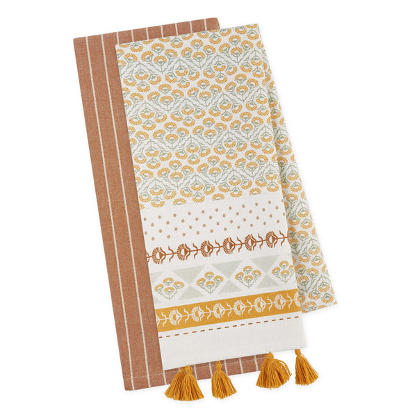 Design Imports Golden Hour Dishtowel - Set of 2