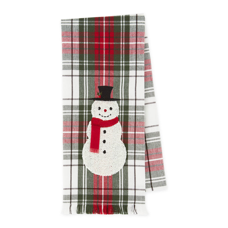 Design Imports Snowman Embellished Dishtowel