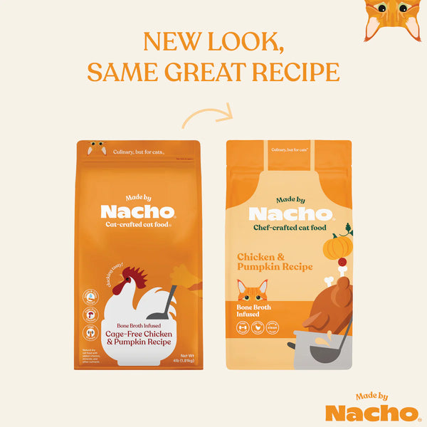 Made By Nacho Bone Broth Infused Kibble Cage-Free Chicken & Pumpkin Recipe - 2 lb.