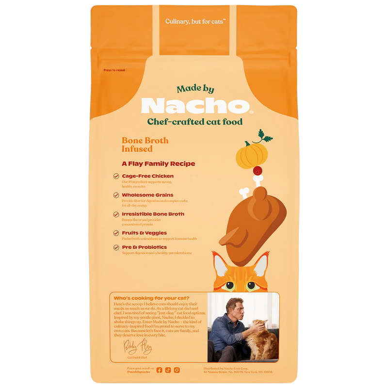 Made By Nacho Bone Broth Infused Kibble Cage-Free Chicken & Pumpkin Recipe - 2 lb.