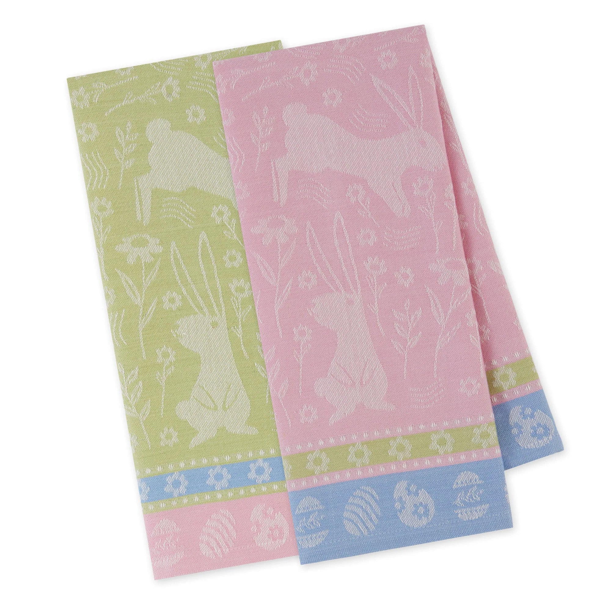 Design Imports Bunny Meadow Jacquard Dishtowel