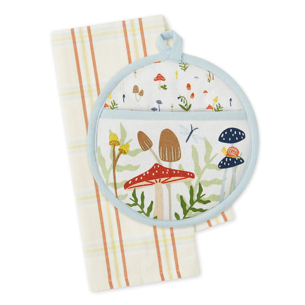 Design Imports Mushroom Cottage Potholder Gift Set - 2 pk