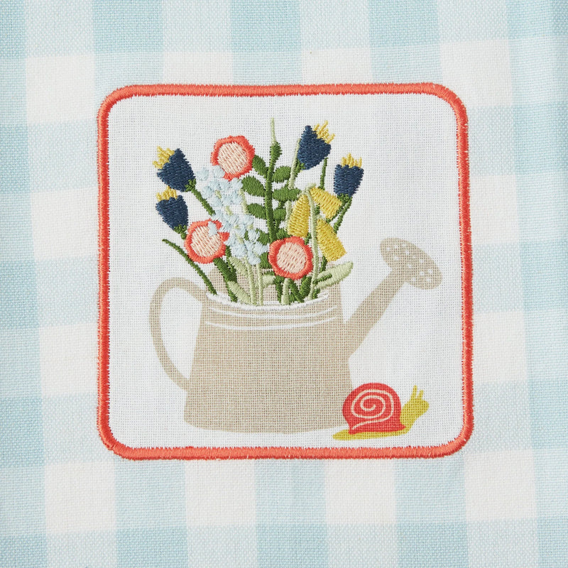 Design Imports Watering Can Embellished Dishtowel