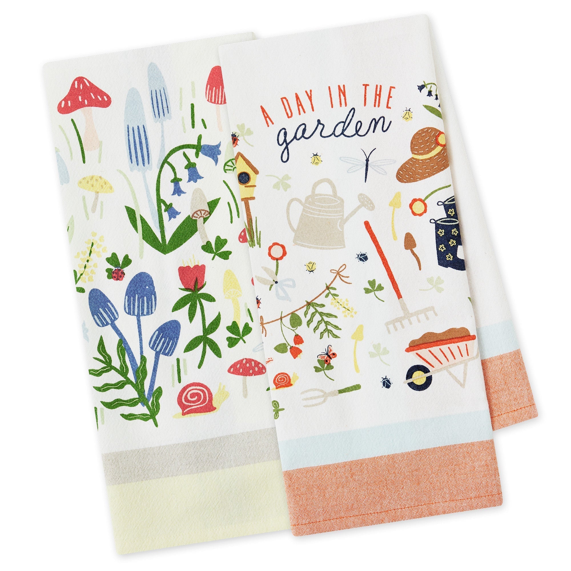 Design Imports Spring Garden Printed Floursack Towel