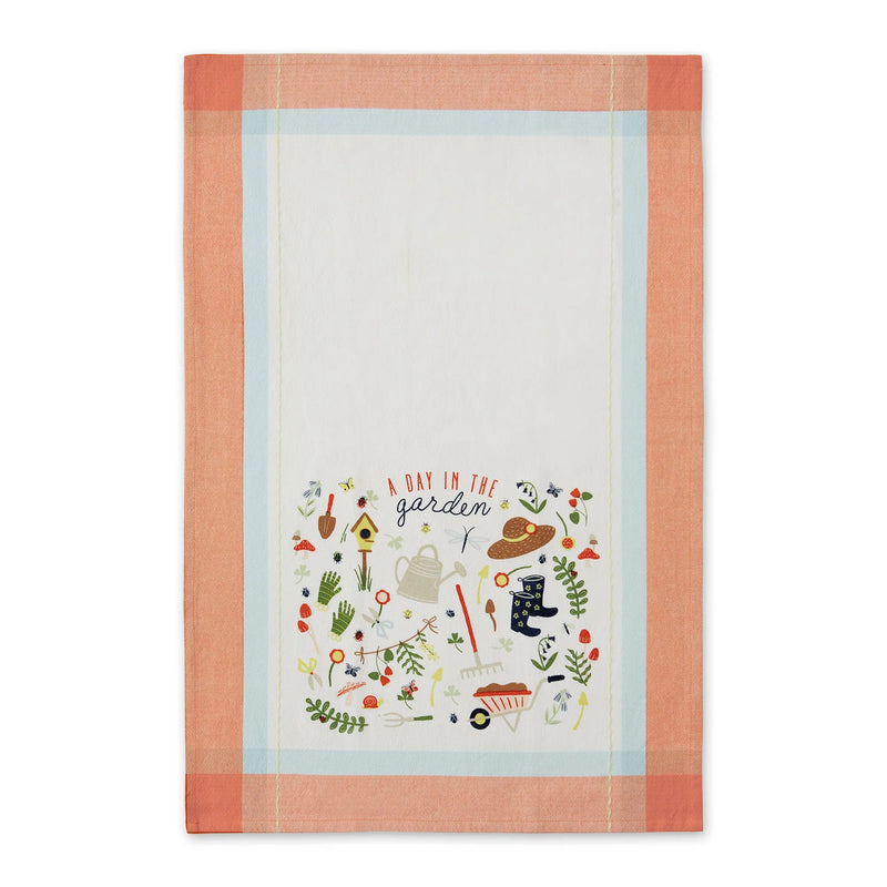 Design Imports Spring Garden Printed Floursack Towel