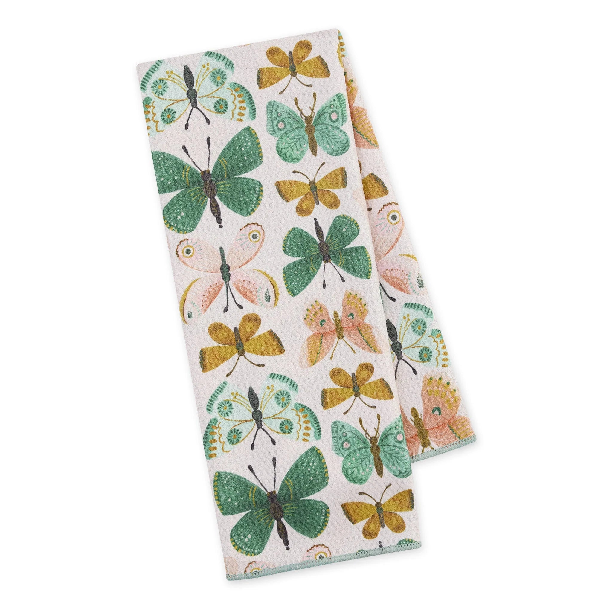 Design Imports Butterfly Garden Printed Microfiber Dishtowel