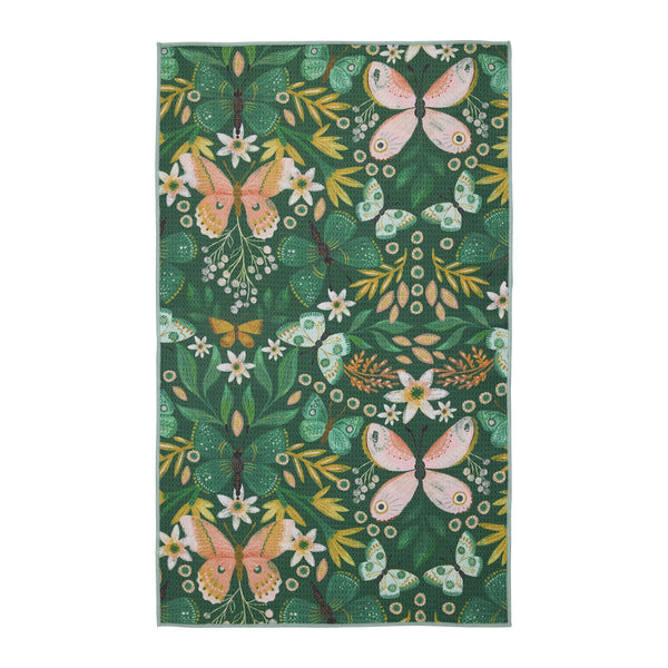 Design Imports Butterfly Garden Printed Microfiber Dishtowel