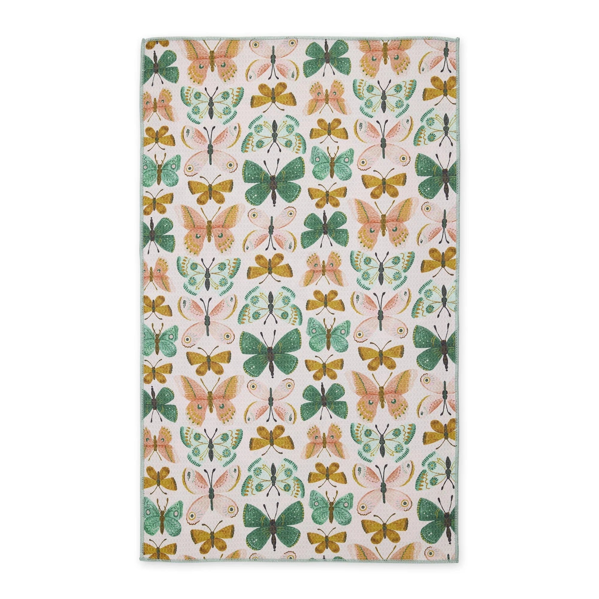 Design Imports Butterfly Garden Printed Microfiber Dishtowel