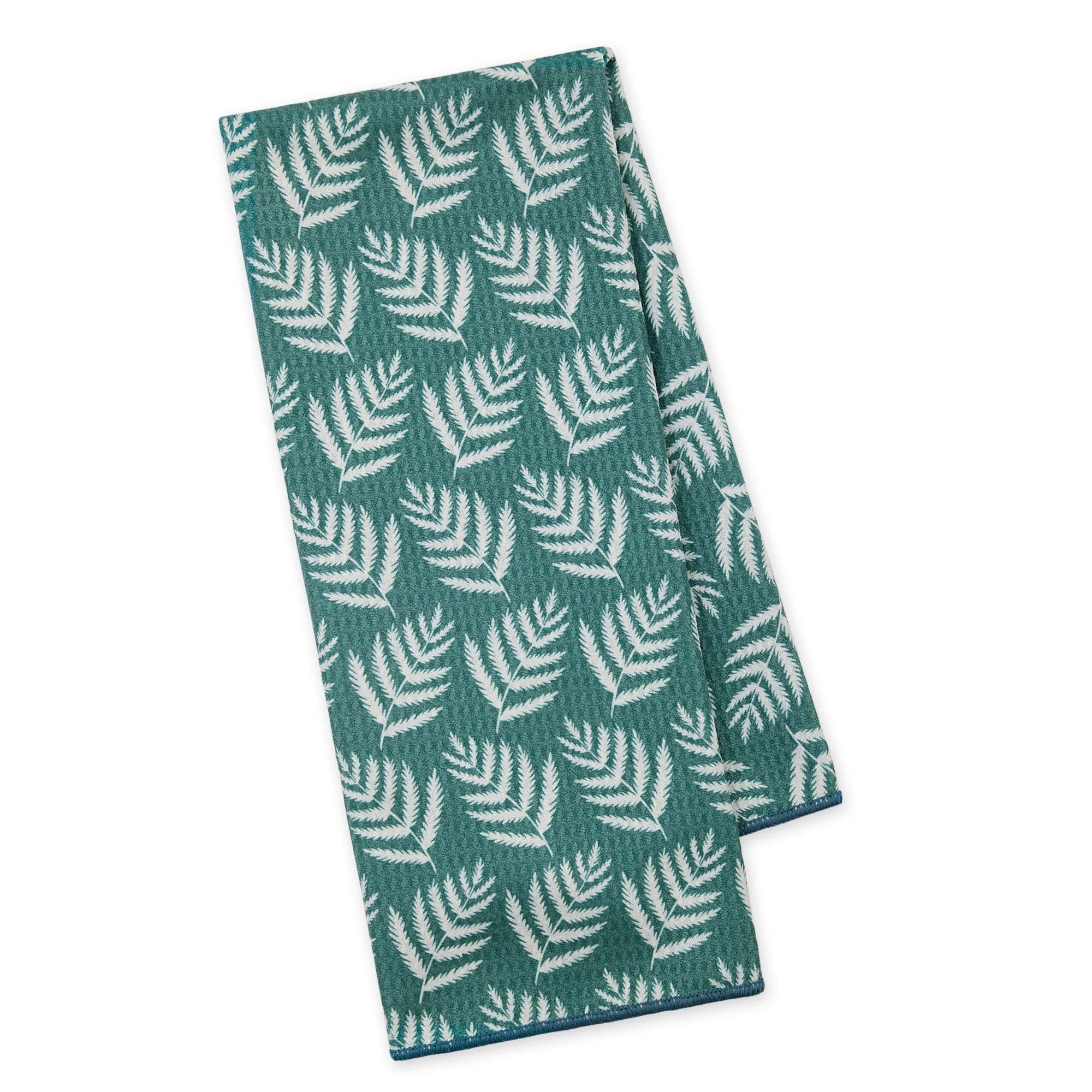 Design Imports Fiddle Ferns Printed Microfiber Dishtowel