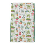 Design Imports Potted Plants Printed Microfiber Dishtowel