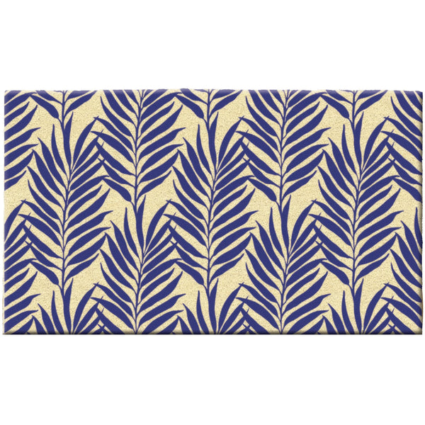 Design Imports Blue Botanical Doormat