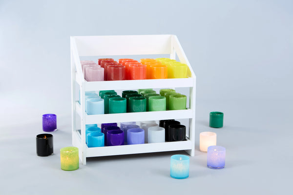 Design Imports Midnight Glass Candleholder