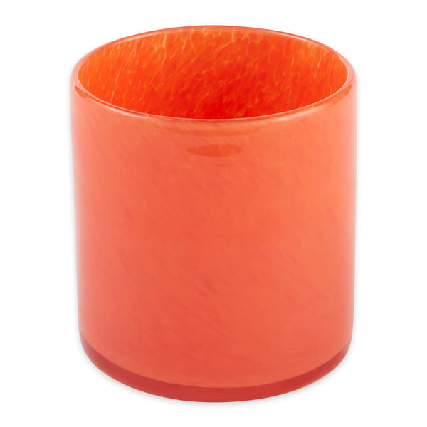 Design Imports Tangerine Glass Candleholder