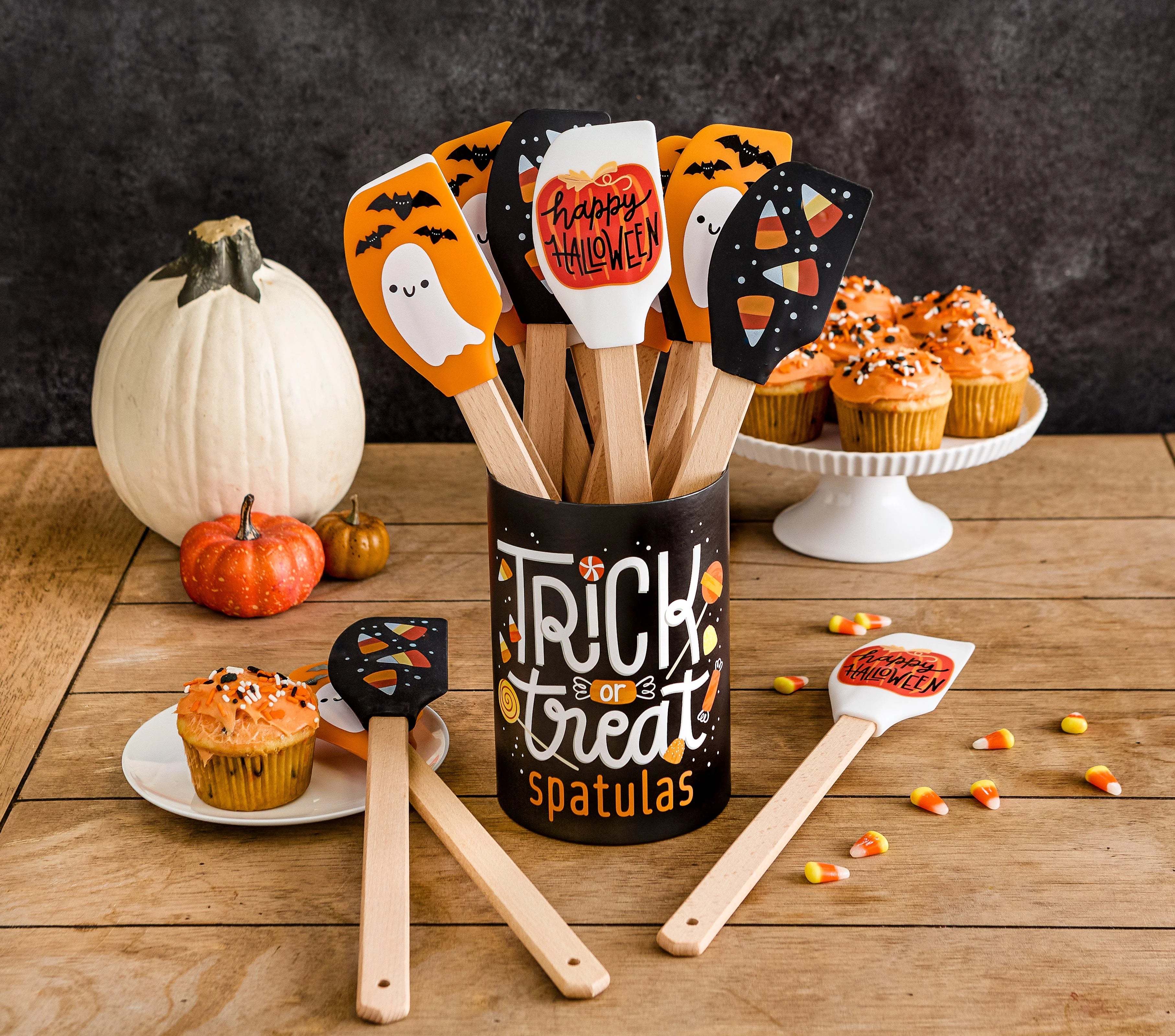 Design Imports Trick or Treat Assorted Silicone Spatula