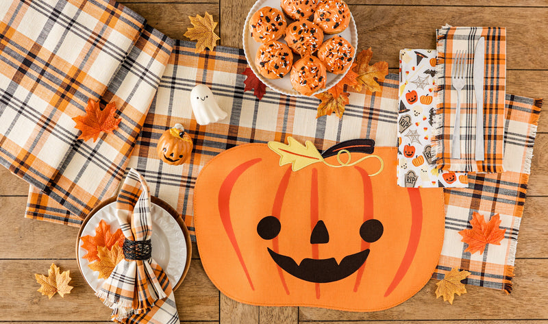 Design Imports Jack O' Lantern Embellished Placemat