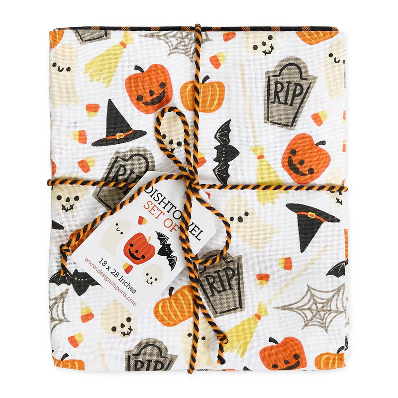 Design Imports Halloween Fun Dishtowel - Set of 3