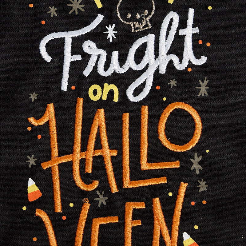 Design Imports Tales of Fright Embellished Dishtowel
