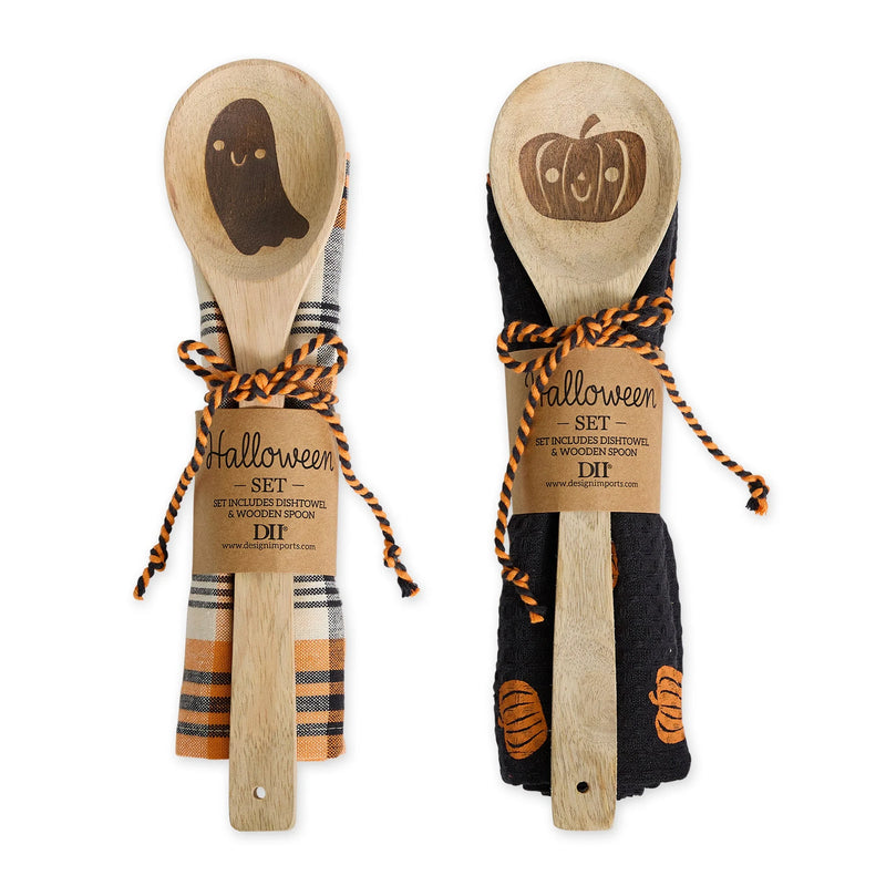 Design Imports Happy Halloween + Spoon Gift Set Mixed Pack
