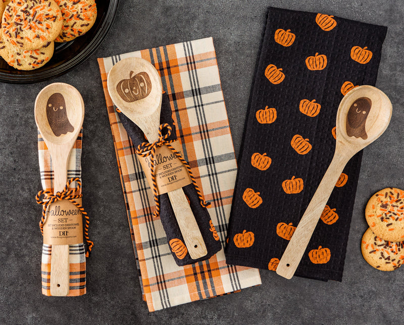 Design Imports Happy Halloween + Spoon Gift Set Mixed Pack