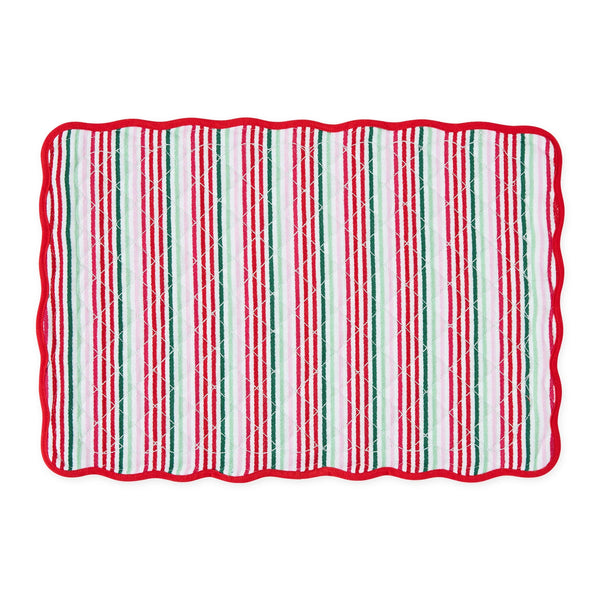 Design Imports Holly Jolly Quilted Placemat