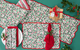 Design Imports Holly Jolly Quilted Table Runner