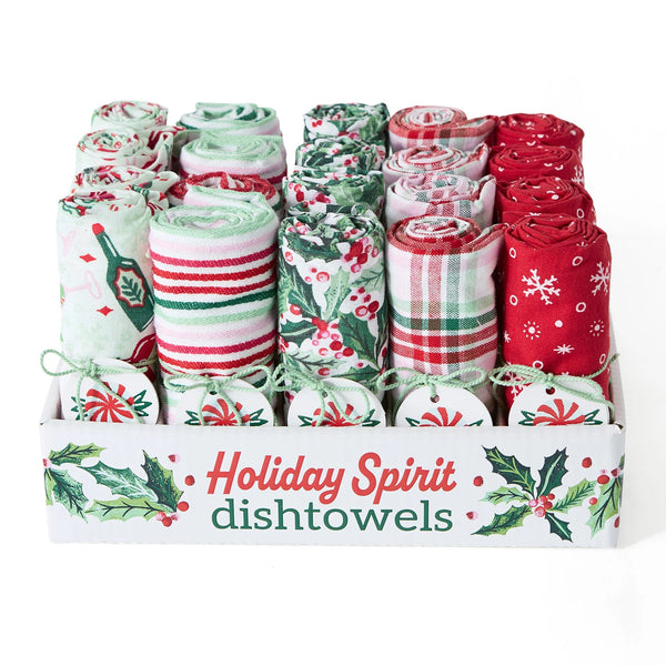 Design Imports Holiday Spirit Assorted Dishtowels