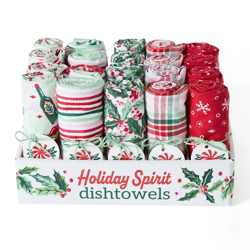 Design Imports Holiday Spirit Assorted Dishtowels