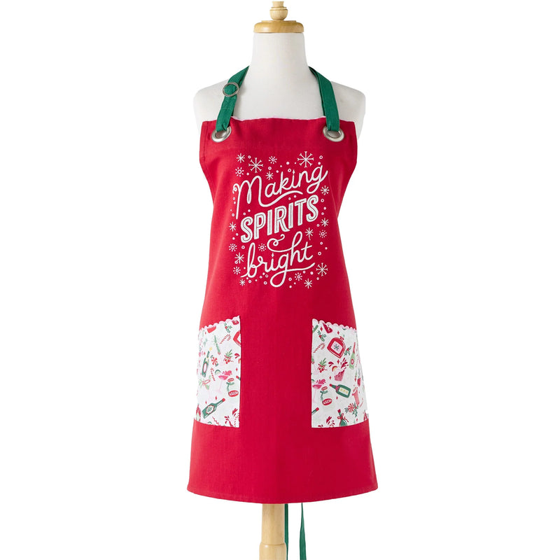 Design Imports Spirits Bright Embellished Apron