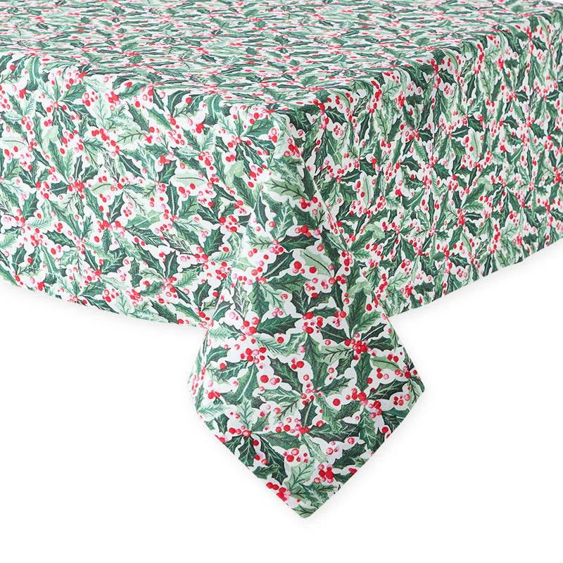 Design Imports Holly Jolly Printed Tablecloth