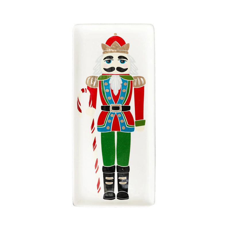 Design Imports Nutcracker Ceramic Sweets Plate