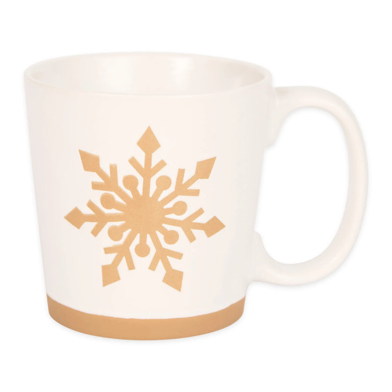 Design Imports Snowflakes Ceramic Mug