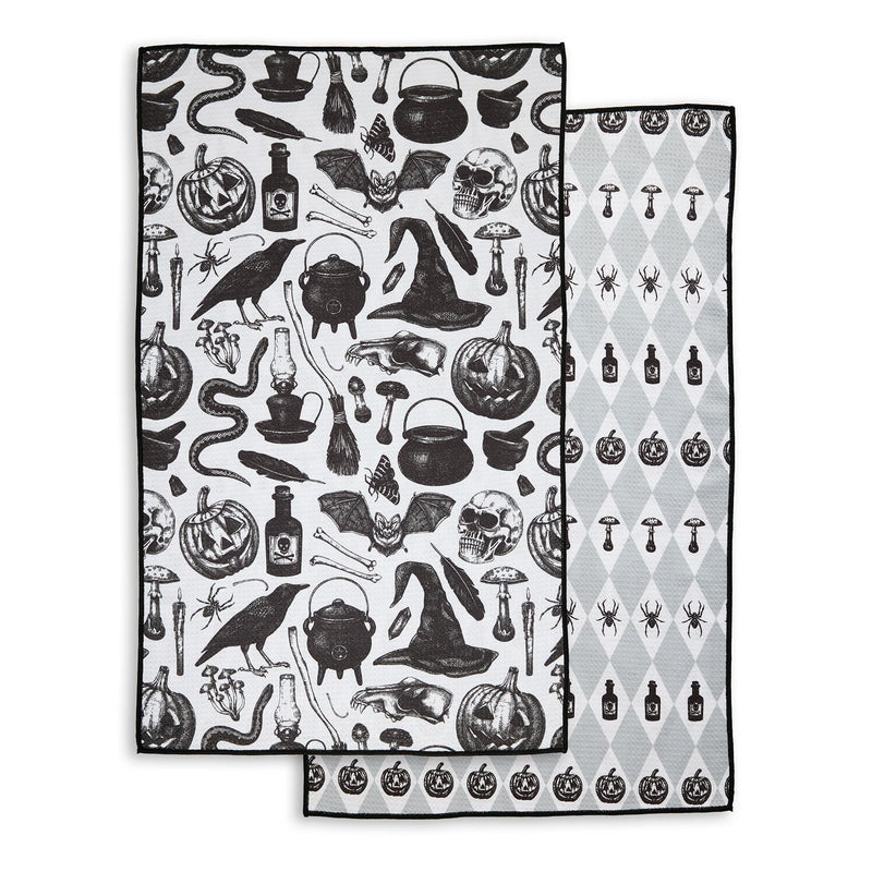 Design Imports Vintage Halloween Printed Microfiber Dishtowel