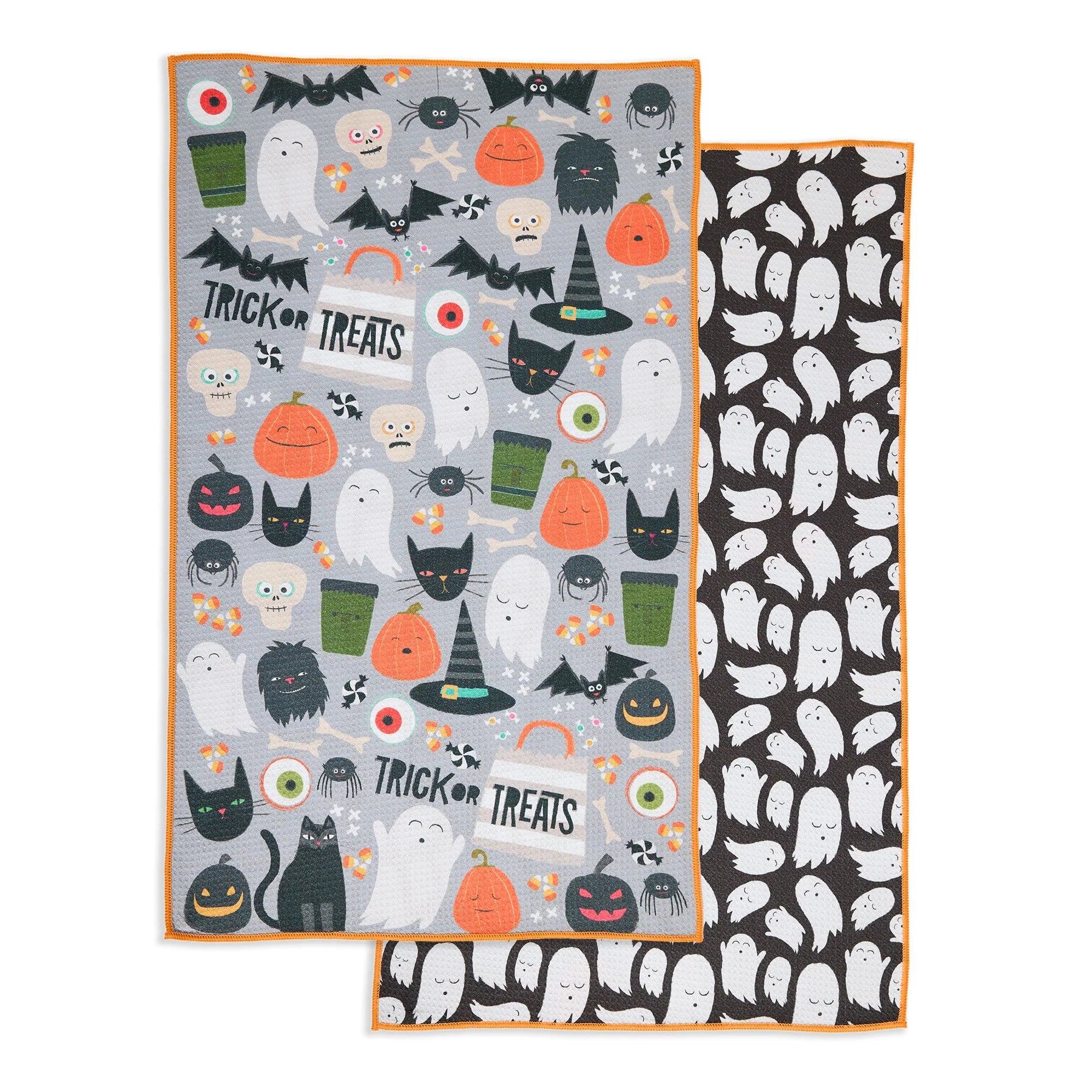 Design Imports Ooky Spooky Printed Microfiber Dishtowel