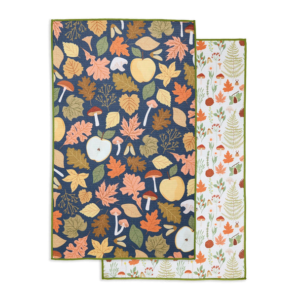 Design Imports Fall Botanist Printed Microfiber Dishtowel