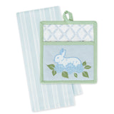 Design Imports Bunny Garden Potholder Gift Set