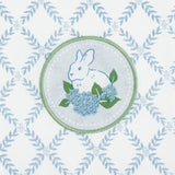 Design Imports Hydrangea Bunny Embellished Dishtowel